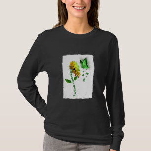 Butterfly Sunflower Scoliosis Awareness For Men Wo T-Shirt