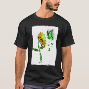 Butterfly Sunflower Scoliosis Awareness For Men Wo T-Shirt