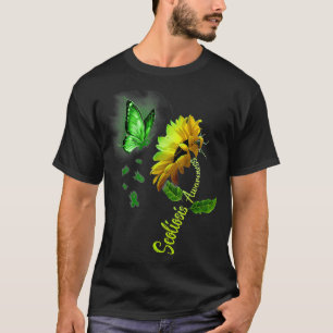 Butterfly Sunflower Scoliosis Awareness T-Shirt