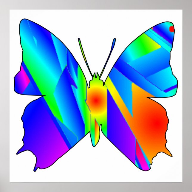 Butterfly Sunset Poster (Front)