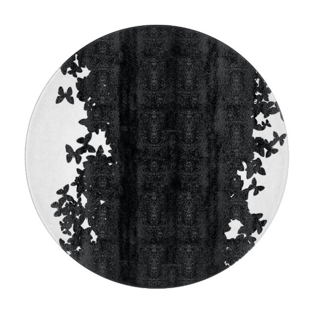 Butterfly Swarm Pattern Cutting Board (Front)