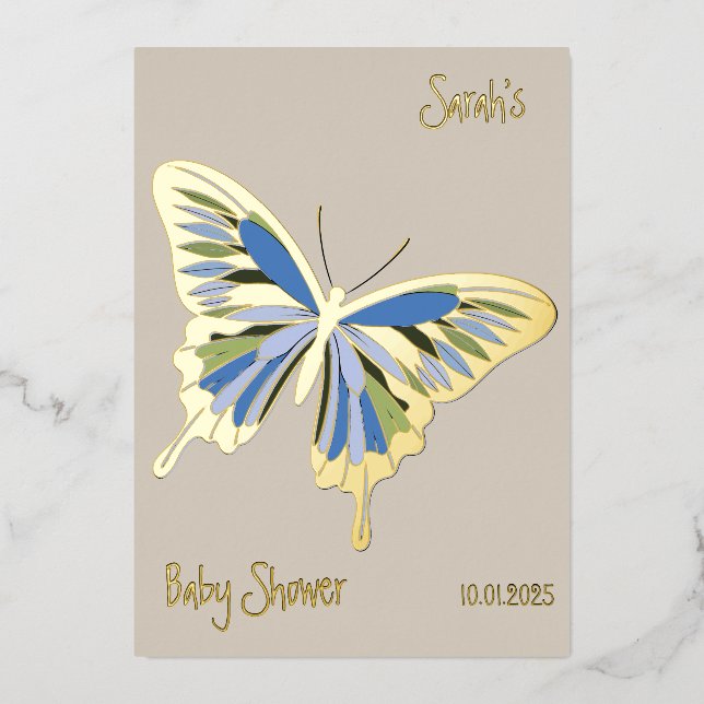 Butterfly Sweet Palette Baby Shower Gold (Front)
