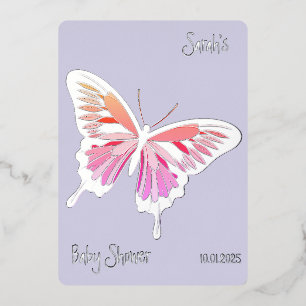 Butterfly Sweet Palette Baby Shower silver 