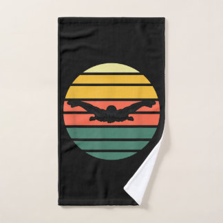 Butterfly Swimmer Swim Swimming Hand Towel