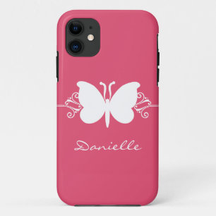 Butterfly Swirl BT iPhone 5 Case, Pink Case-Mate iPhone Case