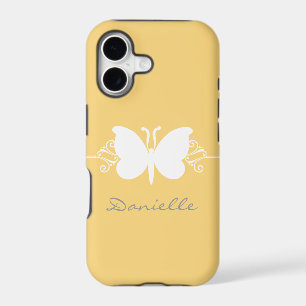 Butterfly Swirl BT iPhone 5 Case, Yellow