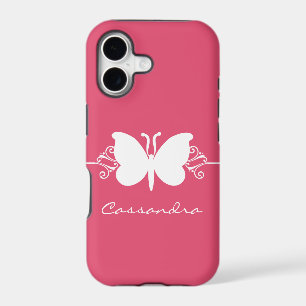 Butterfly Swirl CM ID iPhone 5 Case, Pink