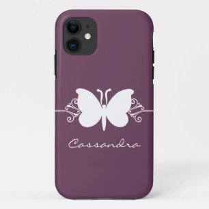 Butterfly Swirl CM ID iPhone 5 Case, Purple 11 Case