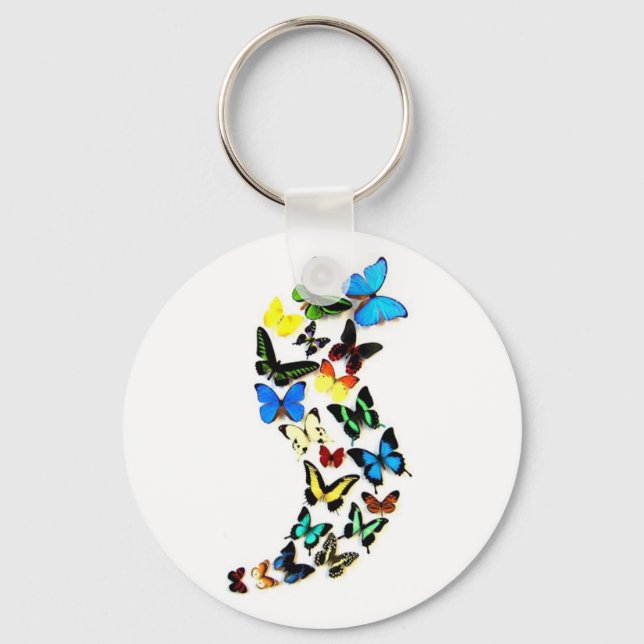 Butterfly Swirl Keychain (Front)