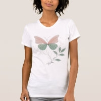 Butterfly T-shirt |Freedom Quote | Green and Black
