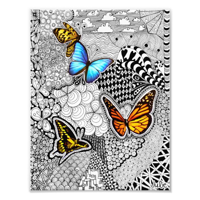 Butterfly Tangle Photo Print (Front)