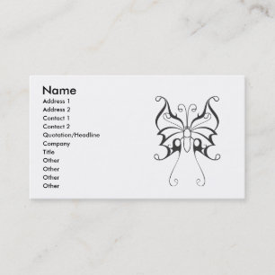 butterfly-tattoo-vector-1, Name, Address 1, Add... Business Card
