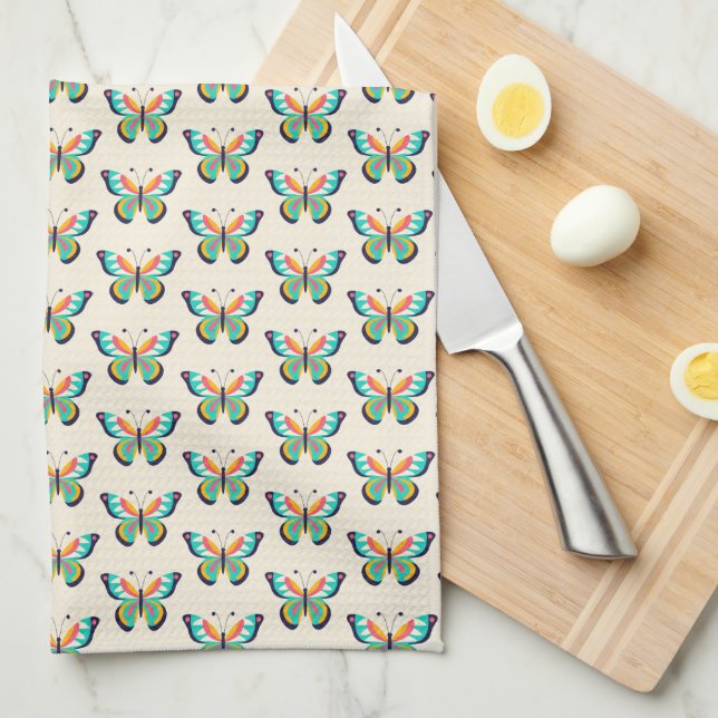 Butterfly Tea Towel (Quarter Fold)