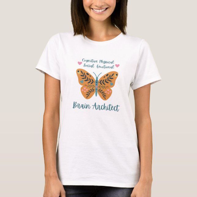 Butterfly Teacher T-Shirt (Front)