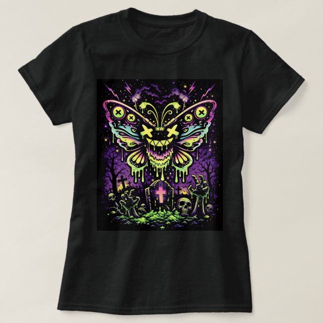 Butterfly Tees Co. Graveyard Butterfly 0047762 (Design Front)
