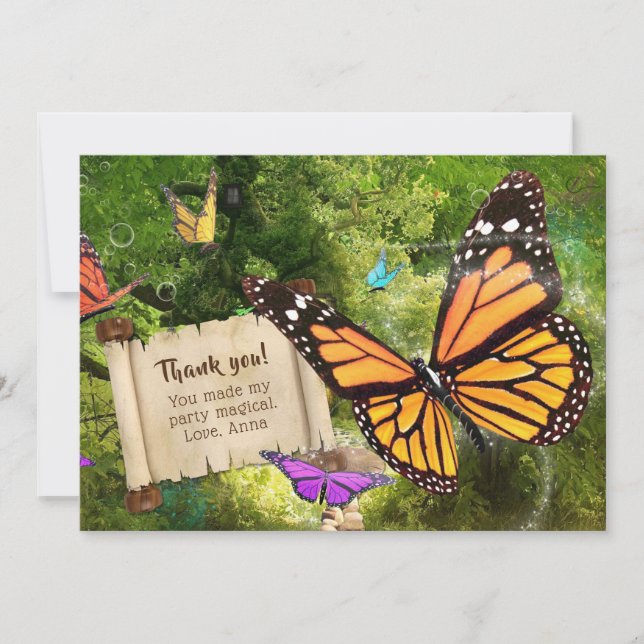 Butterfly Thank You Card (Front)