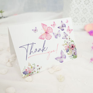 Butterfly Thank You Card 