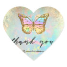 butterfly thank you classic round sticker