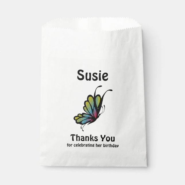 Butterfly Thank you Favour Bags (Front)