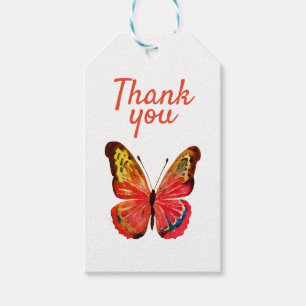 Butterfly Thank you Gift Tags
