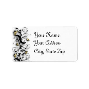 Butterfly Theme Label