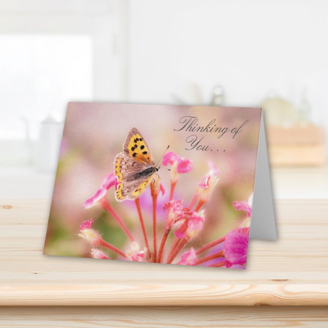 Butterfly Thinking Of You  Card (Creator Uploaded)
