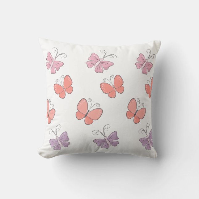 Butterfly Throw Pillow (Front)