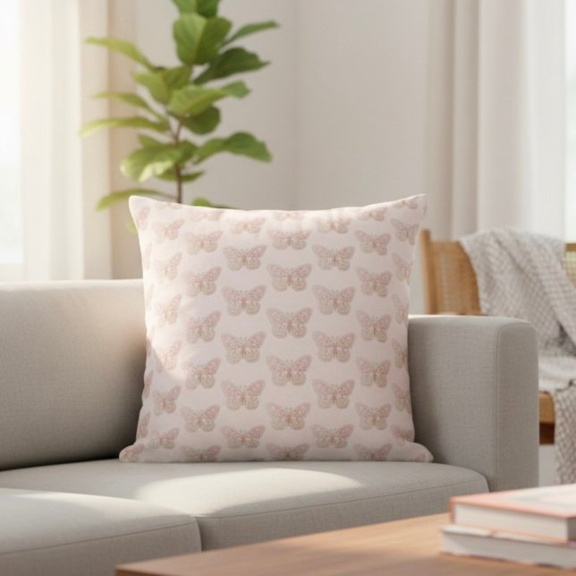 Butterfly Throw Pillow (Creator Uploaded)