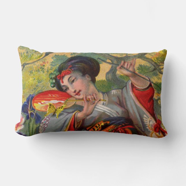 Butterfly Touch Lumbar Pillow (Front)