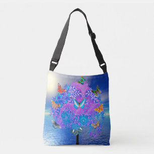 Butterfly Tree  Crossbody Bag