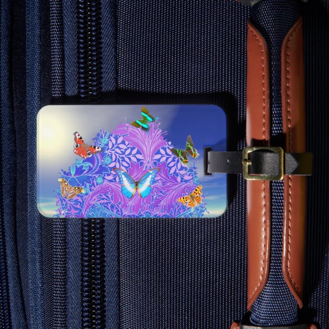Butterfly Tree Luggage Tag (Front Insitu 4)