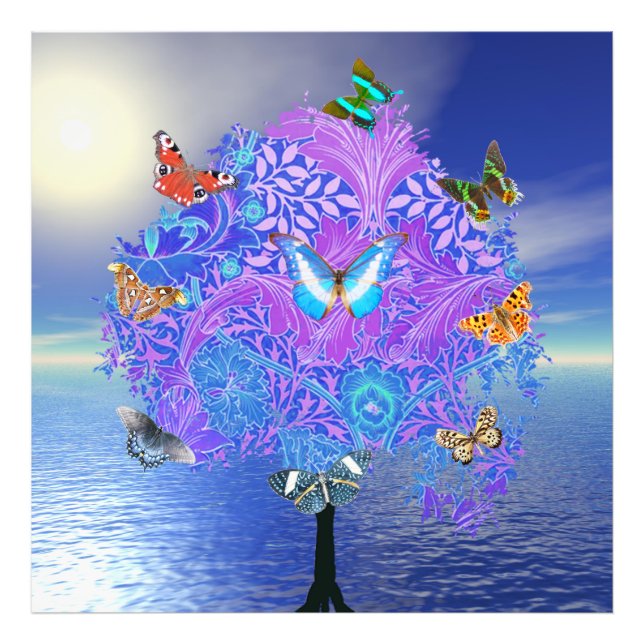 Butterfly Tree Photo Enlargement Print (Front)