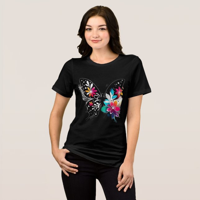 Butterfly  Tri-Blend shirt (Front Full)