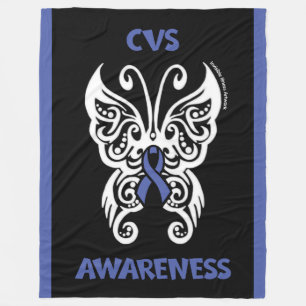 Butterfly/Tribal...CVS Fleece Blanket