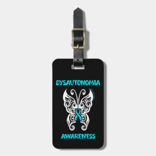 Butterfly/Tribal...Dysautonomia Luggage Tag