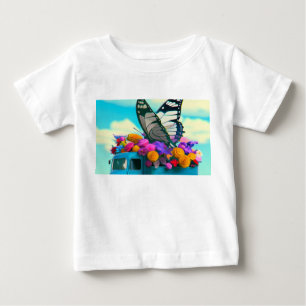 Butterfly Truck Baby T-Shirt
