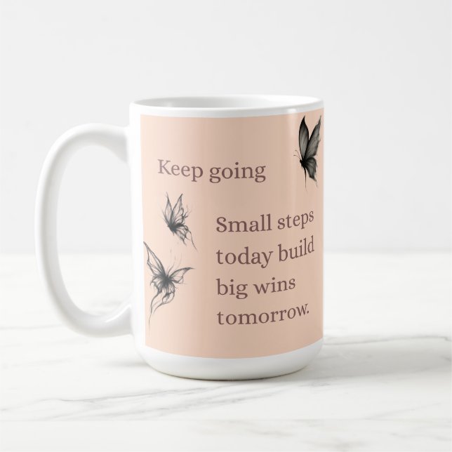 Butterfly Two-Tone Coffee Mug (Left)