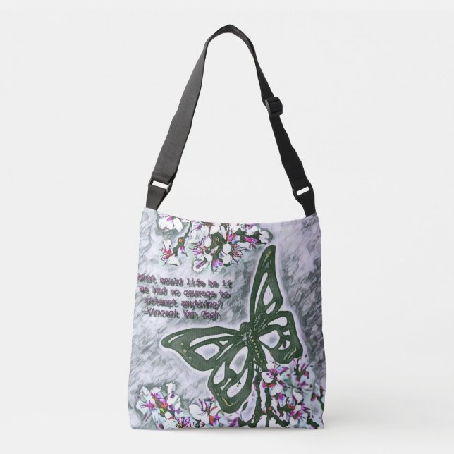 Butterfly Van Gogh Crossbody Bag (Front)