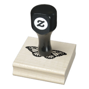 butterfly vector design rubber stamp