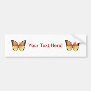 Butterfly: Vector Illustration: Bumper Sticker