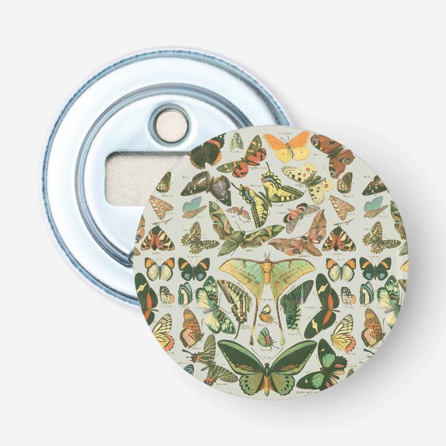 Butterfly Vintage Antique Butterflies Art Bottle Opener (Front)