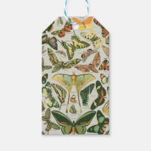 Butterfly Vintage Antique Butterflies Art Gift Tags