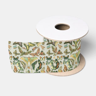 Butterfly Vintage Antique Butterflies Art Satin Ribbon