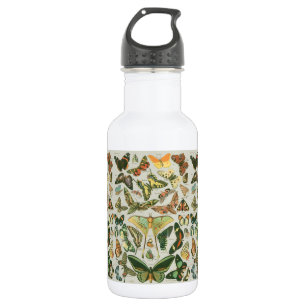 Butterfly Vintage Antique Butterflies Pattern 532 Ml Water Bottle