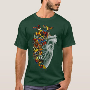 Butterfly Vintage Heart Spring by Tobe Fonseca T-Shirt