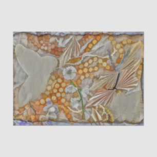 Butterfly Vintage Watercolor Sepia Gold Romantic Tissue Paper