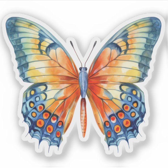 Butterfly vinyl sticker (Front)