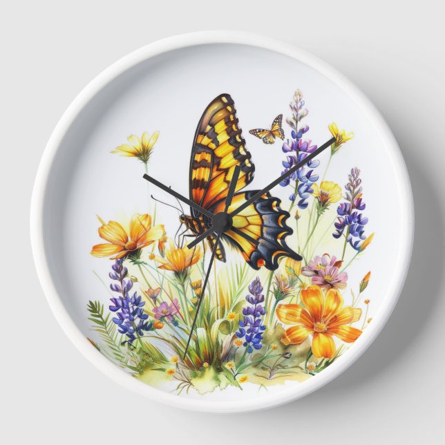 Butterfly Wall Clock (Front)