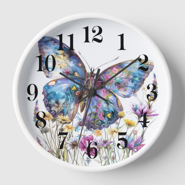 Butterfly Wall Clock (Front)