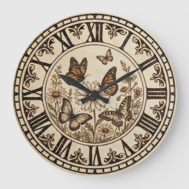 Butterfly Wall Clock   (Front)
